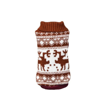 15 Colors Christmas Winter Dog Coat Clothes Warm Soft Knitting Pet Dog Vest Sweater for Small Medium Dogs Classic Pattern